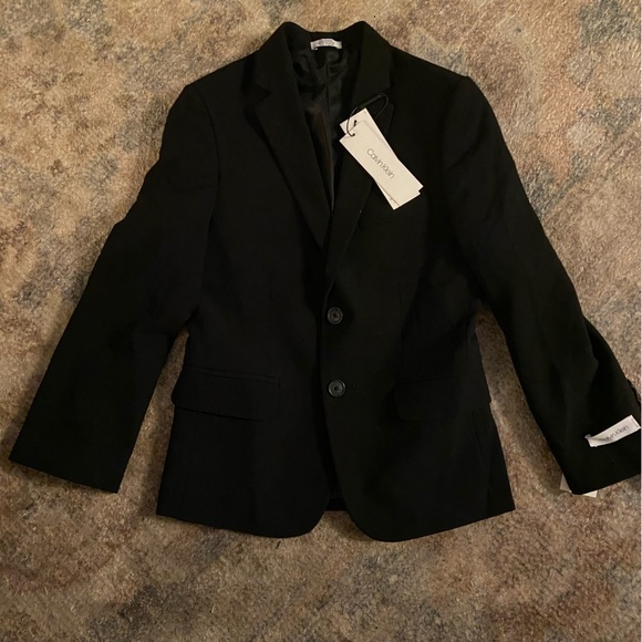 Calvin Klein Other - NWT Calvin Klein Big Boys Slim Fit Stretch Suit Jacket 8 Regular Black